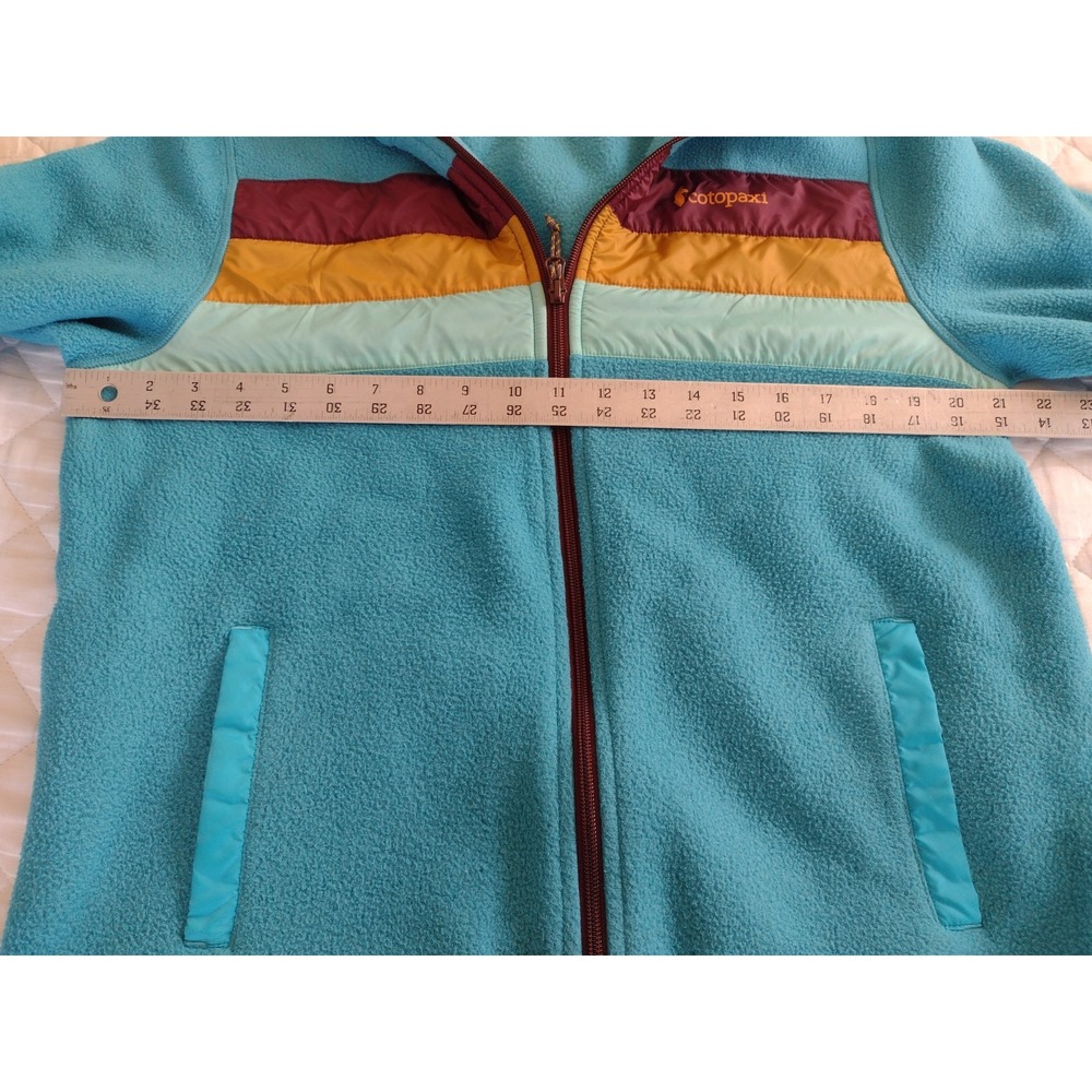 COTOPAXI Teca Fleece XL Full Zip Teal Jacket Gorpcore Outdoor Retro Orange Red - Picture 7 of 9
